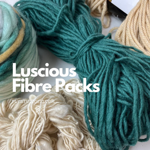 luscious fibre pack ply studio yarn handspun bulky 