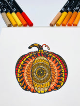 Load image into Gallery viewer, DRAW! Pumpkin Mandalas (October 15th; online)
