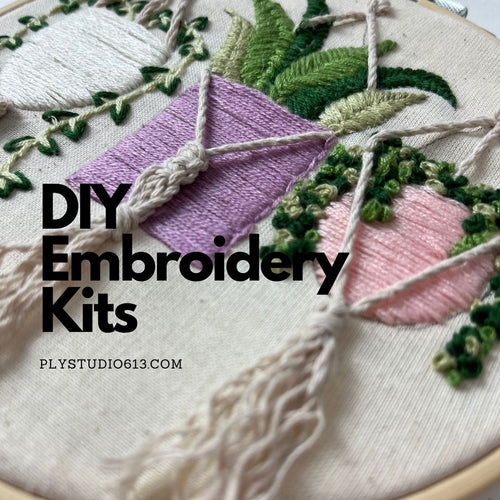 DIY embroidery kits Stones and Glass Designs Julie Schappert Ply Studio