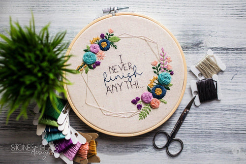 Embroidery and Hand-Lettering ... Together! April 24 (online) - Ply Studio 