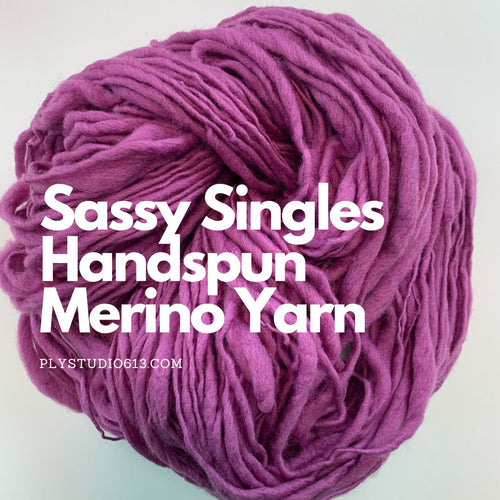 Sassy Singles Handspun Merino Yarn - Ply Studio - Carmen Bohn