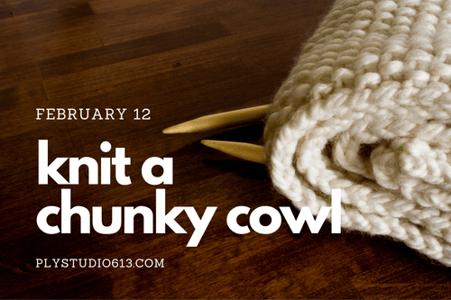 knit workshop chunky cowl ply studio Jenny nelson
