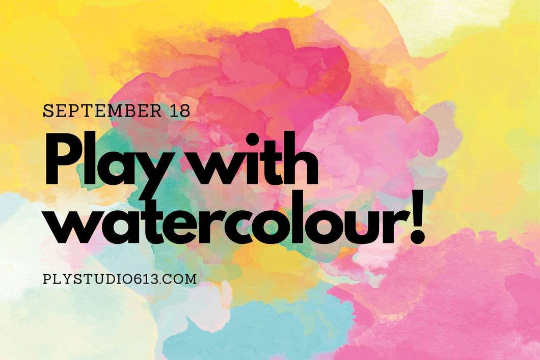 watercolour workshop art glass ply studio Ottawa Isabelle Légaré September 2022